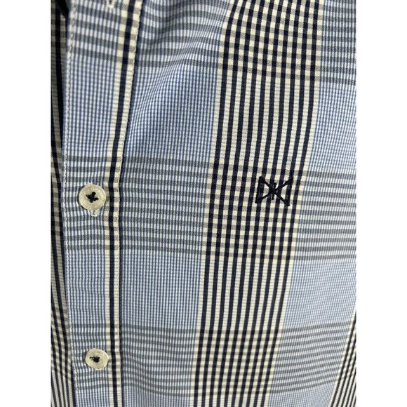 Tailored Originals Blue Plaid Long Sleeve Button Up Men’s Dress Shirt Size S - Picture 6 of 11